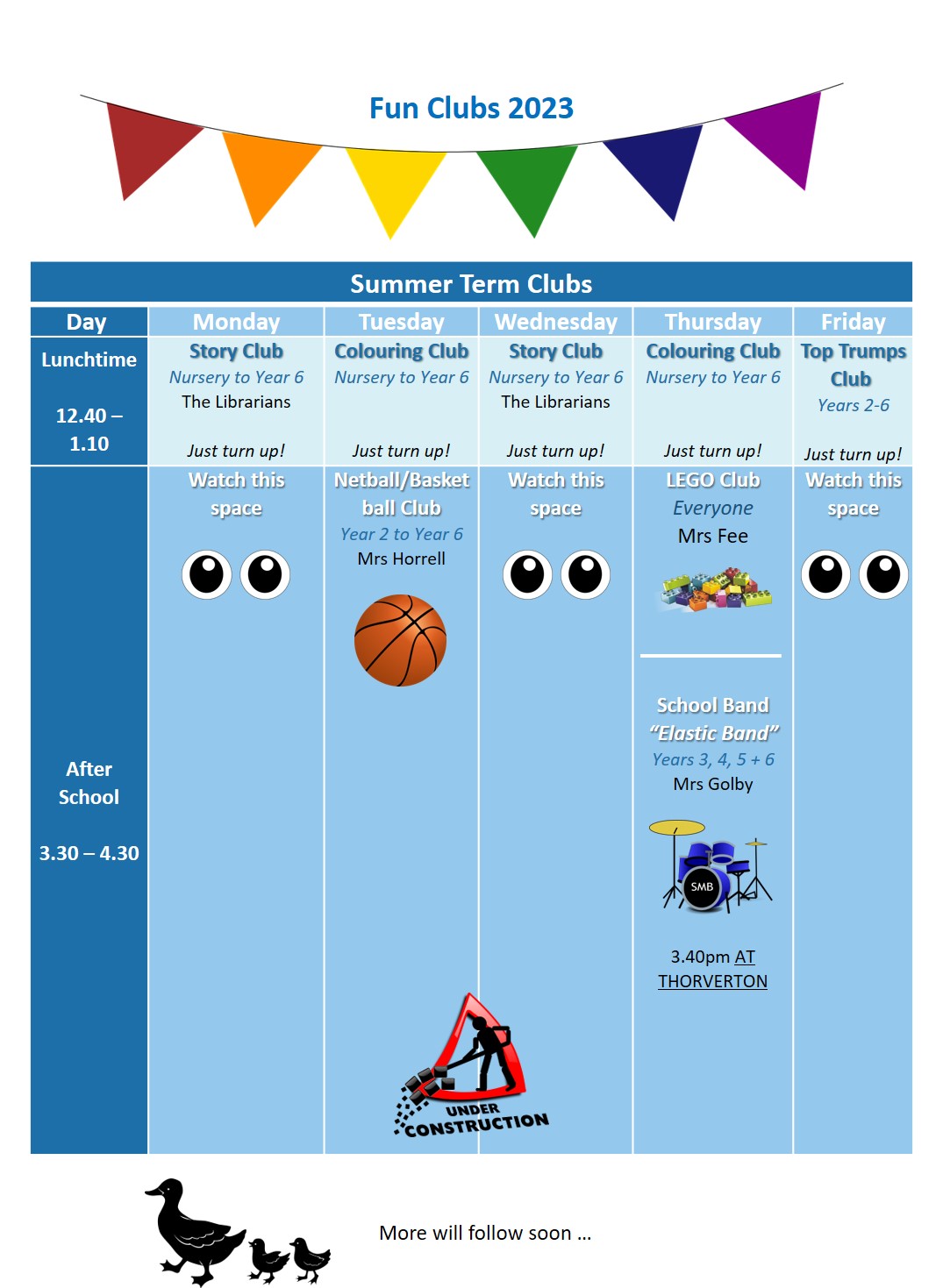Summer Clubs