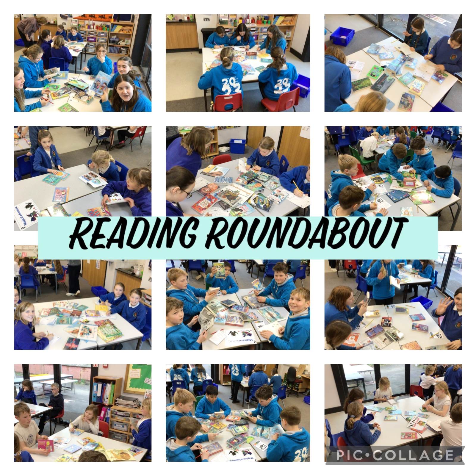 We enjoyed participating in a reading roundabout with Devon Library Services. 